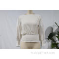 Blouse en mousseline de soie en dentelle transparente Sweet Ladies